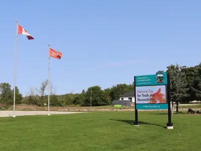 Every child matter flag flies at the Township Office