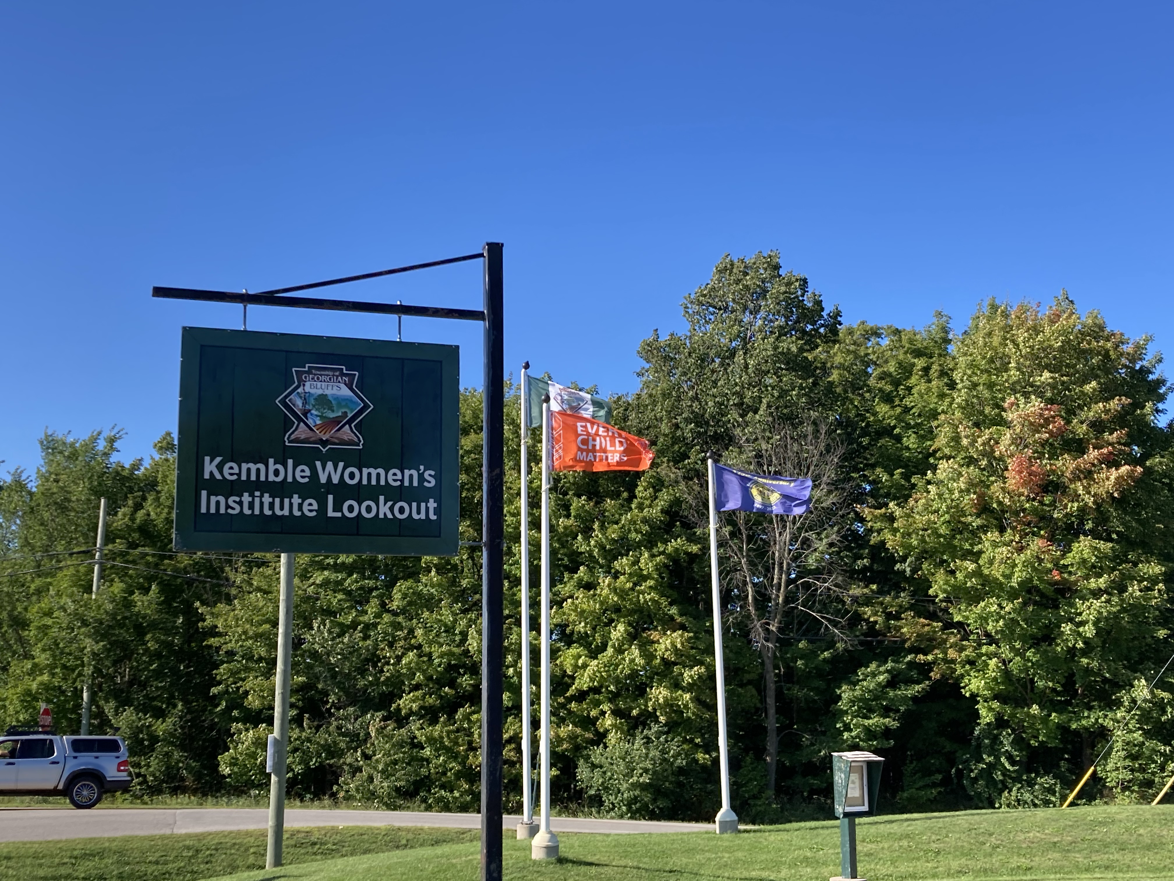 Every Child Matters Flag Raised at the Kemble Women's Institute